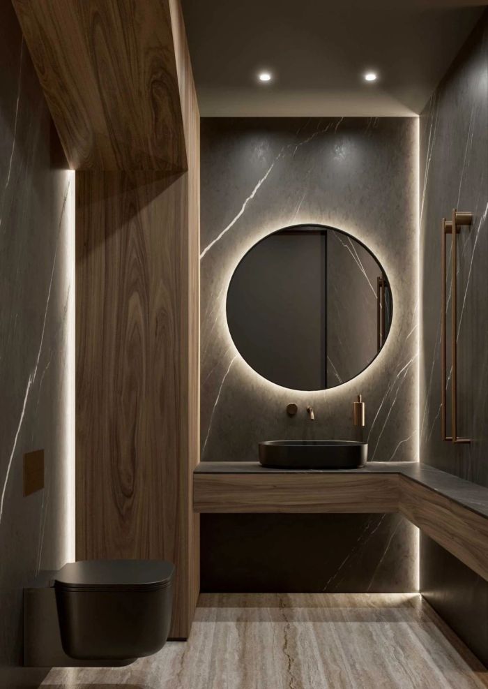 原木空间现代住宅丨Ab Architects-19