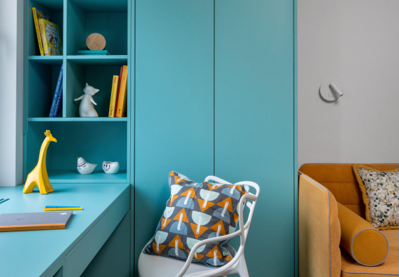 公寓室内设计“受蒙德里安启发”-166