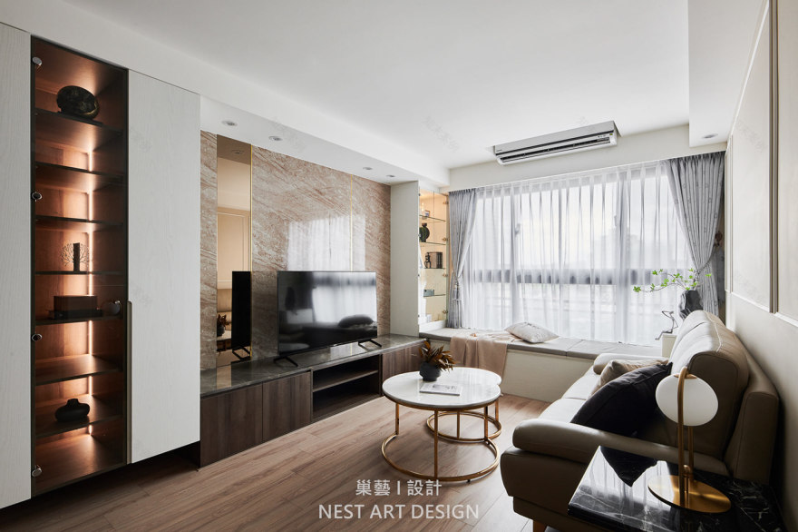 桃園龍潭輕奢華古典住宅設計丨演拓空間設計-18