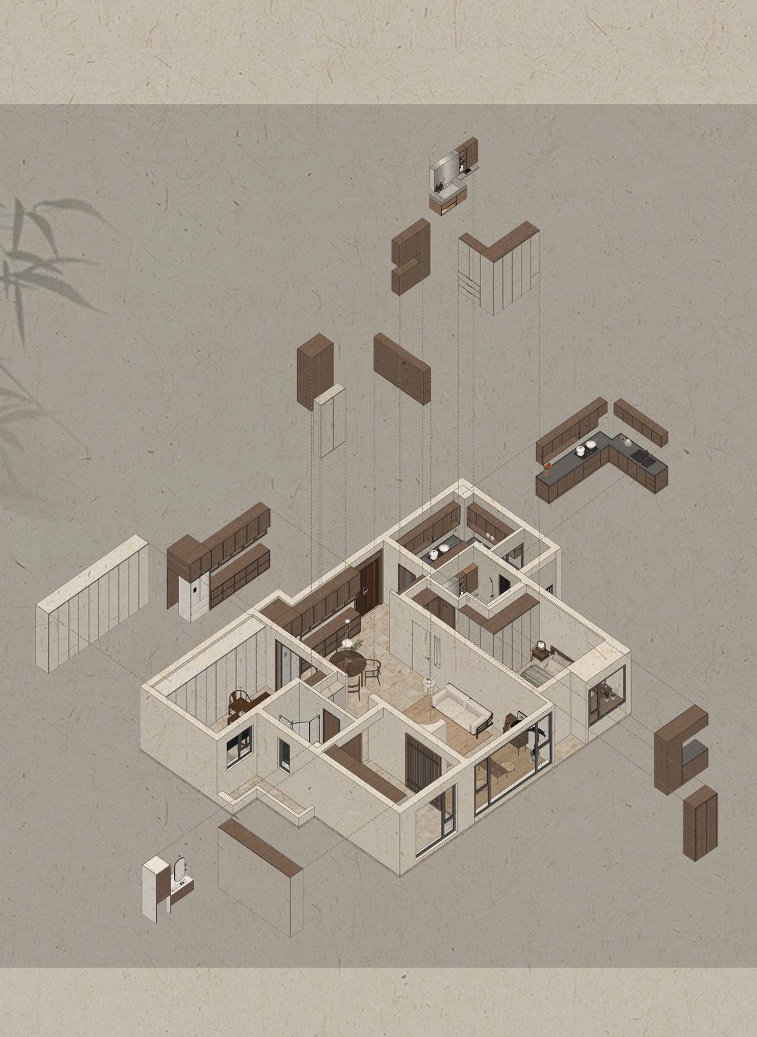 《隙光》静谧质朴的中式侘寂屋丨中国成都丨成都宏福樘设计-72