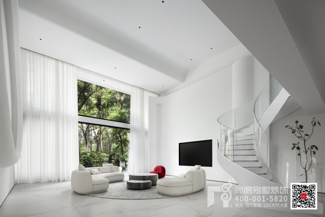 1030㎡现代简约·解构主义与留白美学的空间叙事-8