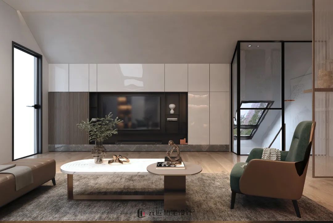 九里晴川 | 220㎡顶楼复式 精致简约感 舒适而自然-4