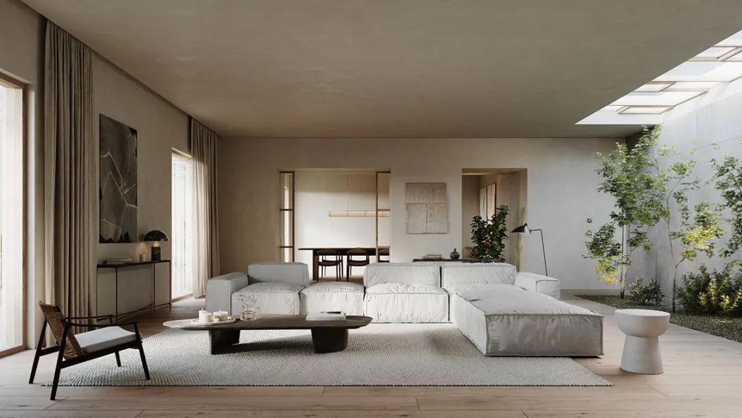 现代米色客厅设计 40 例，时尚元素打造惊艳空间-29