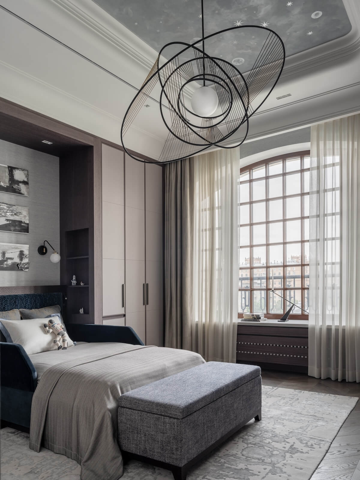 豪华太空主题公寓设计丨俄罗斯莫斯科丨Sergeeva Irina & Alimbekova Olga-36