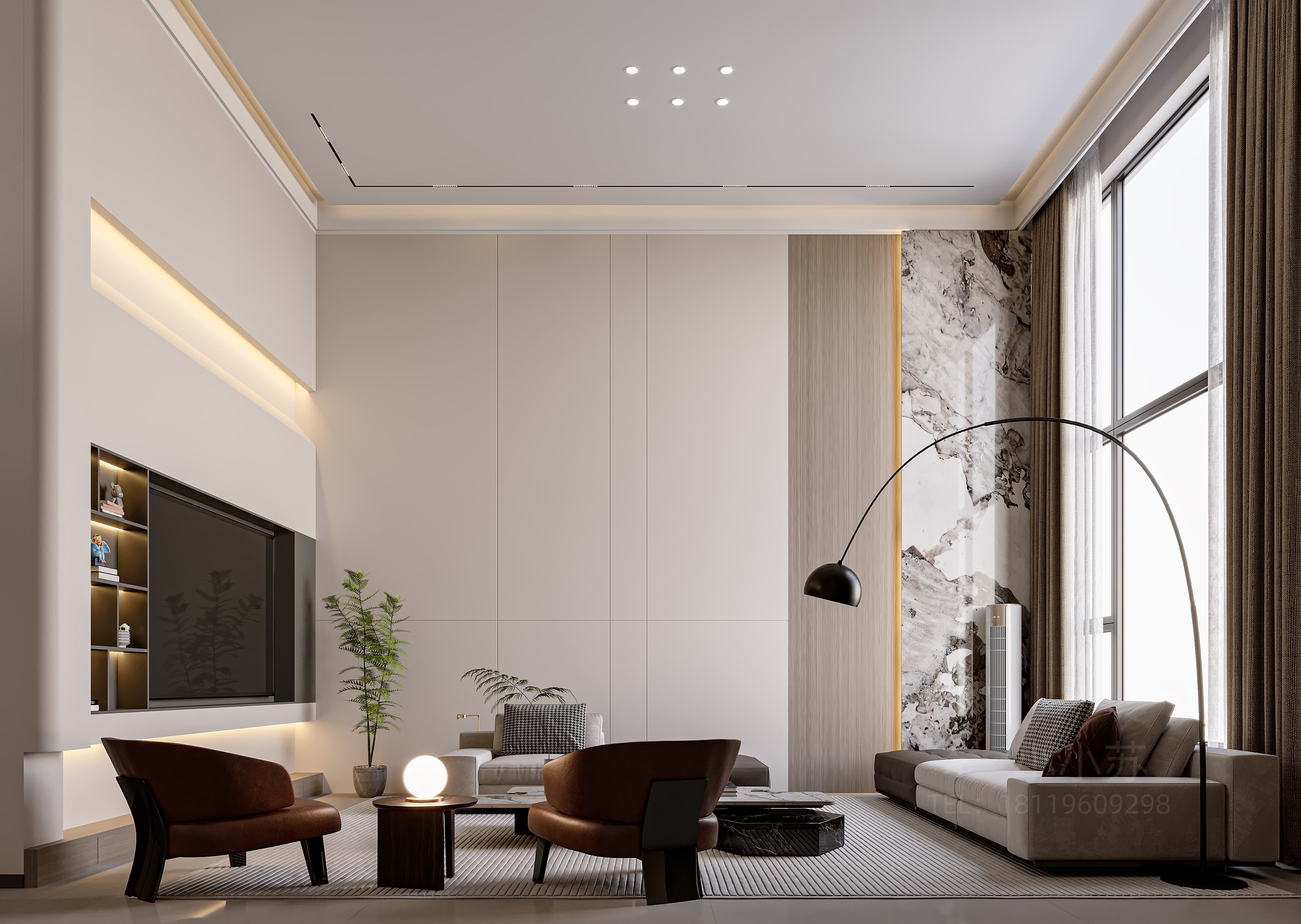 现代简约丨自建别墅-5