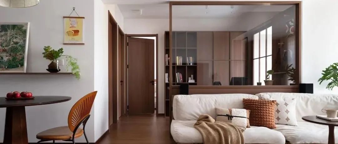 红瓦设计·实景案例丨131㎡精装改现代简约，双移门后居然暗藏玄机，这样设计多出两间房！-175