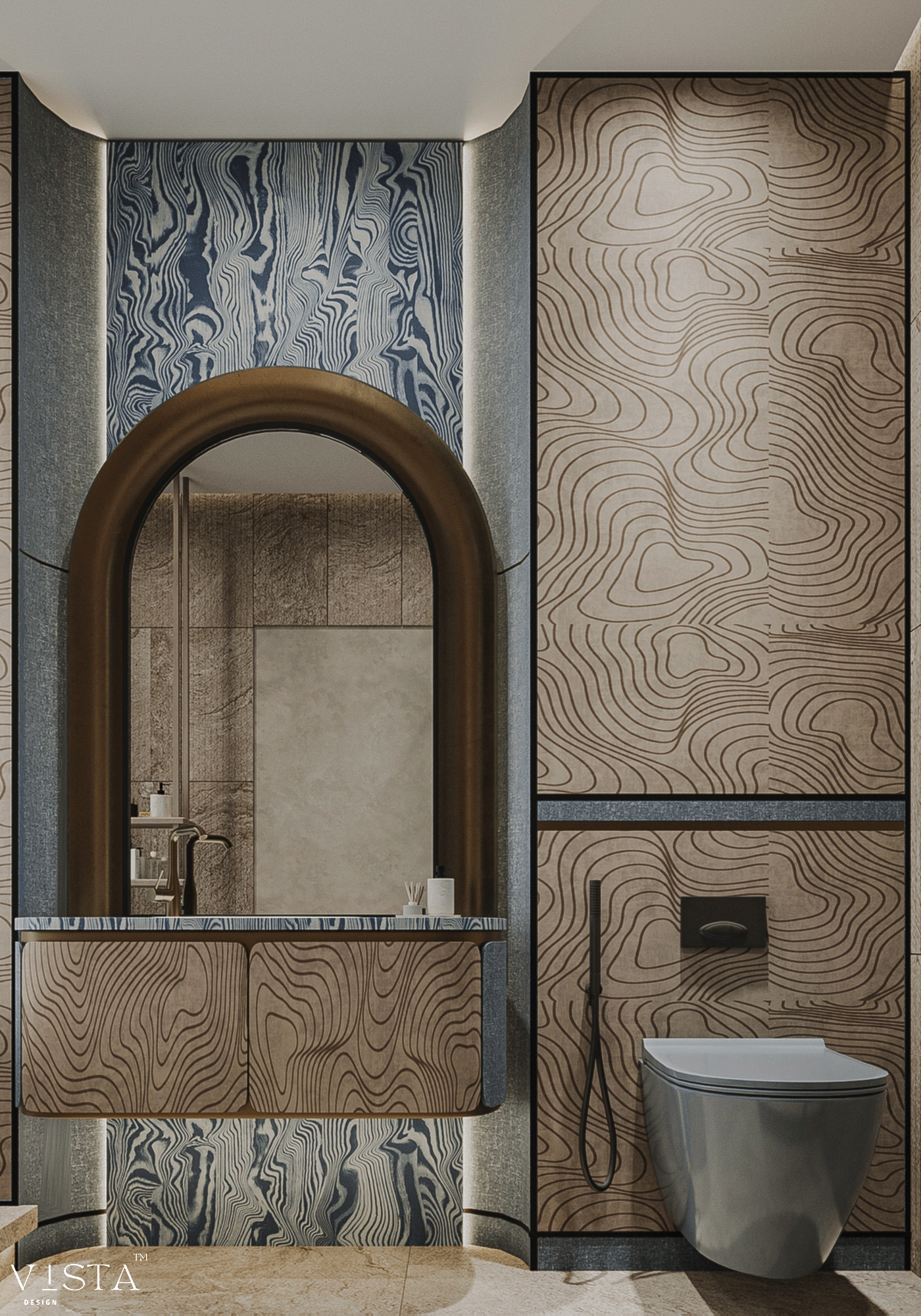 主卫；主卧卫生间丨阿联酋丨VISTA Design-6