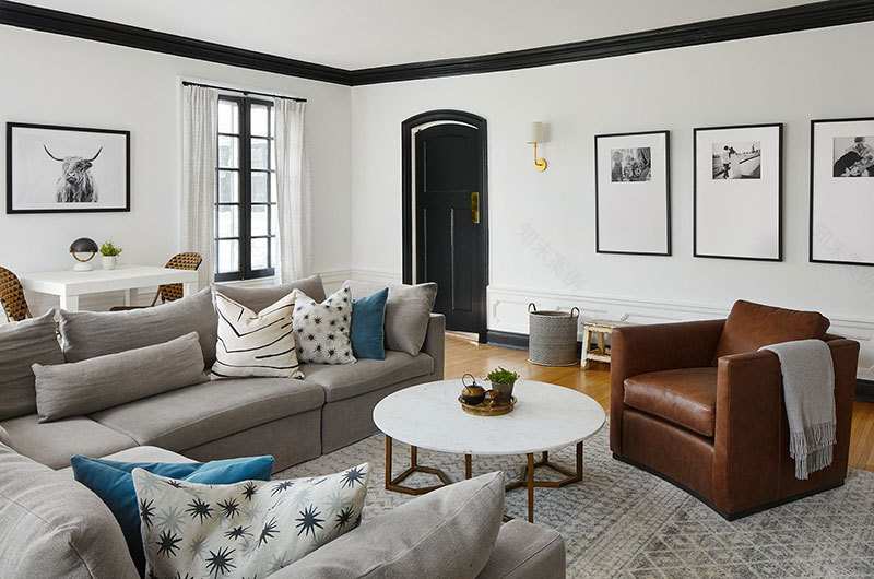 芝加哥美国风家居 | 三款不同氛围的客厅设计-11