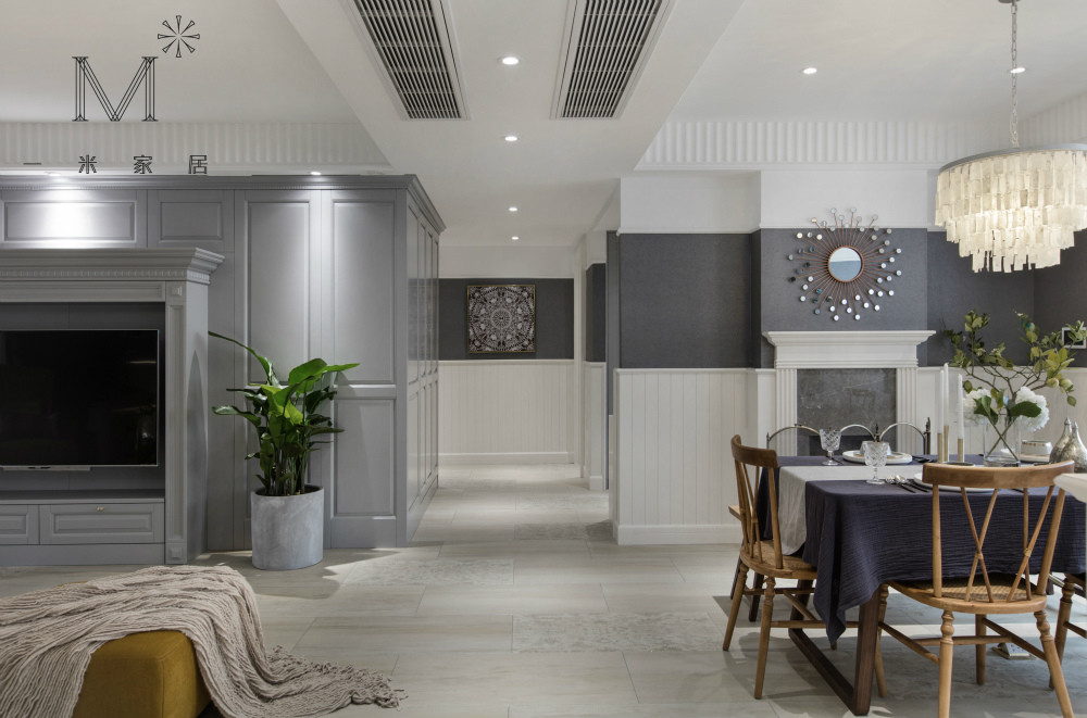 常州星河国际 143㎡美式公寓 | 北欧元素融入的柔美空间-10