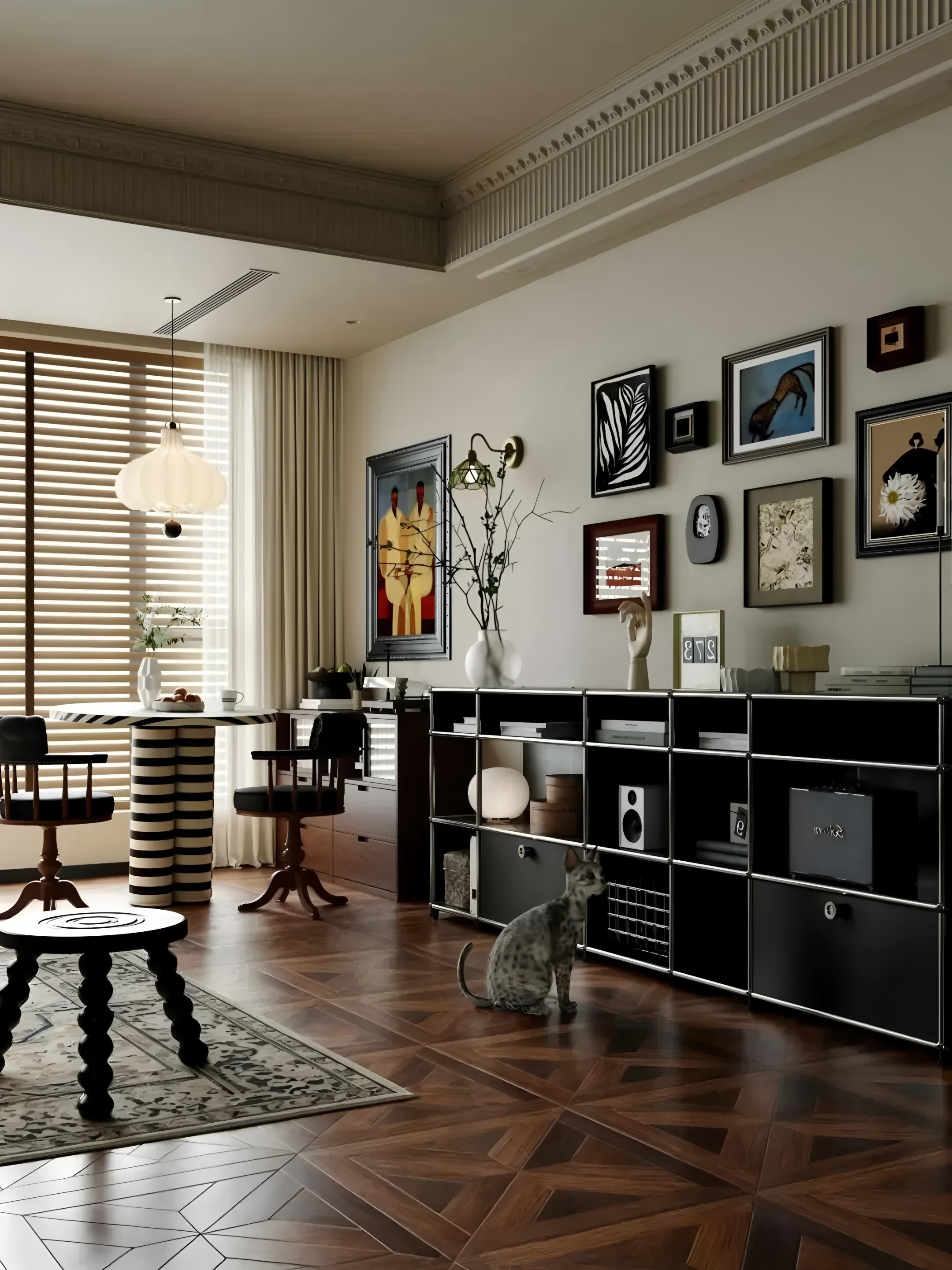 深圳两套法式复古风住宅设计丨中国深圳丨三生一宅-14