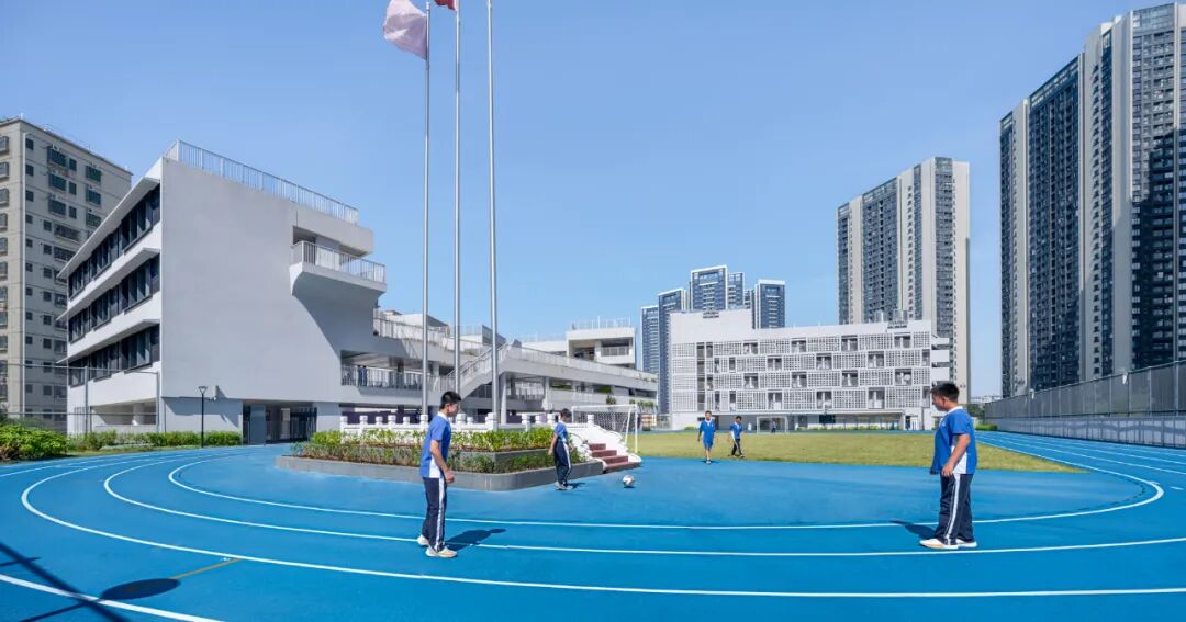 作品推介|立体庭院与开放边界：深圳市龙华高级中学教育集团民治校区-58
