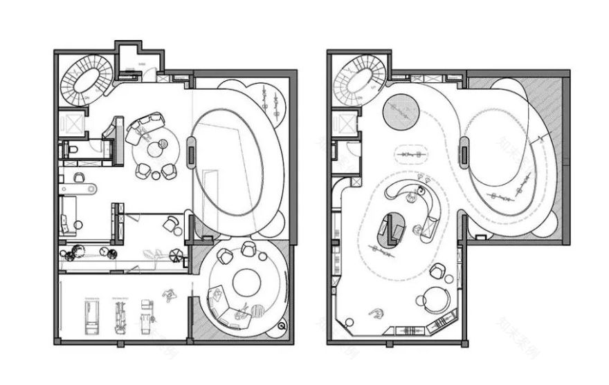 曲线之美,书写600㎡大宅典范丨唐忠汉新作-83