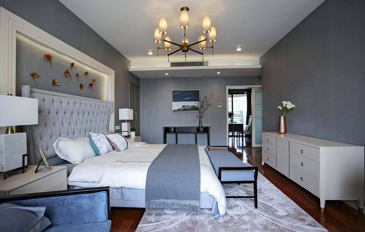 黛蓝绅士的 260㎡美式轻奢生活-35