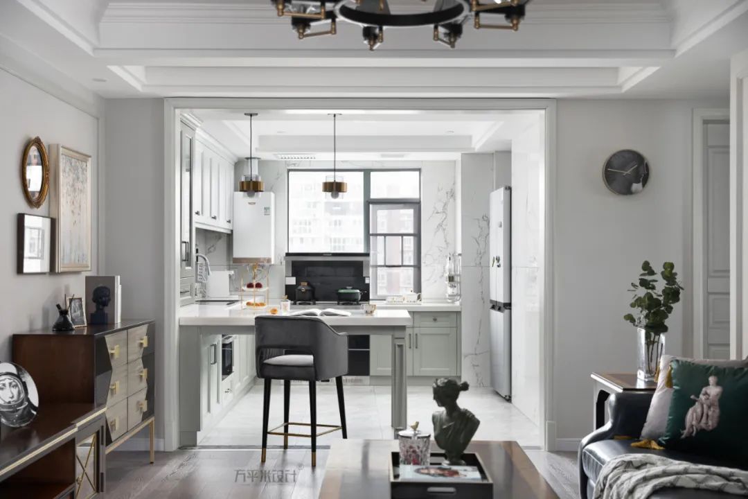 金福苑 82㎡美式混搭,复古与轻奢的完美融合-46