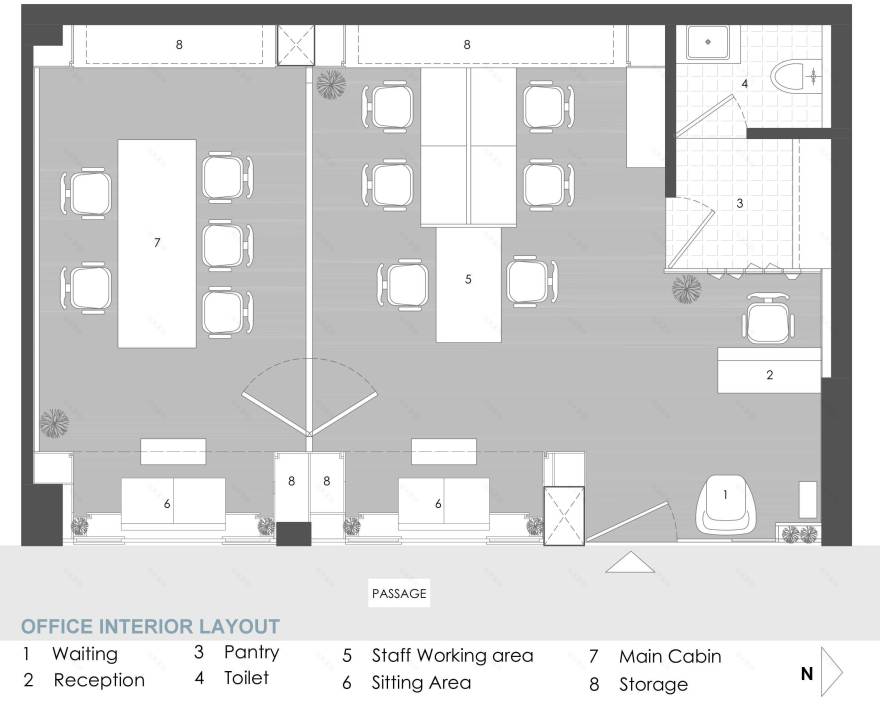 都市商业区中的自然元素办公室设计-27
