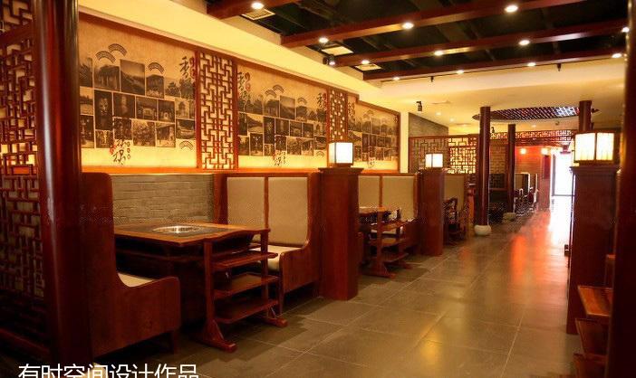 成都老火锅店 | 简约中式餐饮空间设计-12