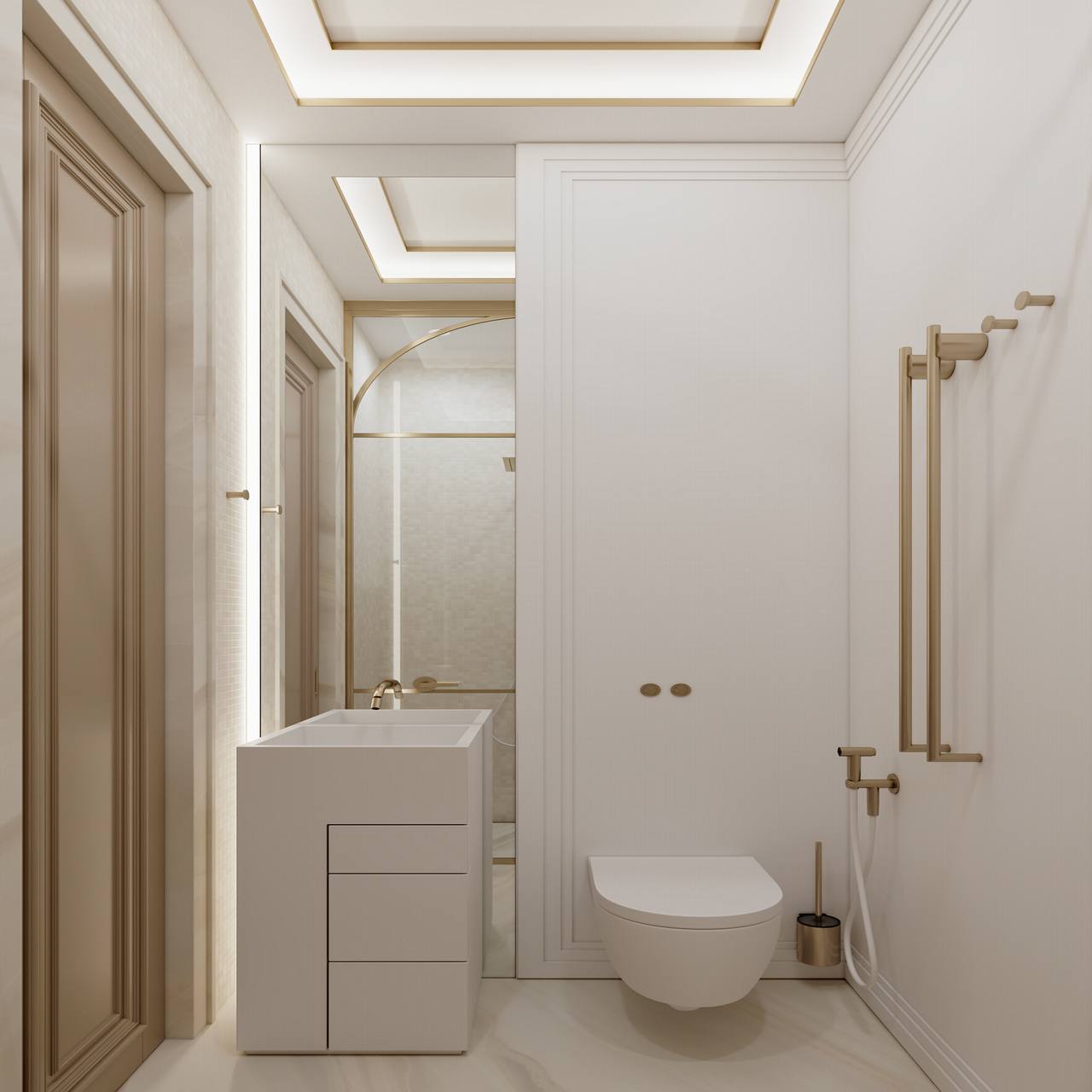 金色和白色搭配出高级感 | DE＆DE-30