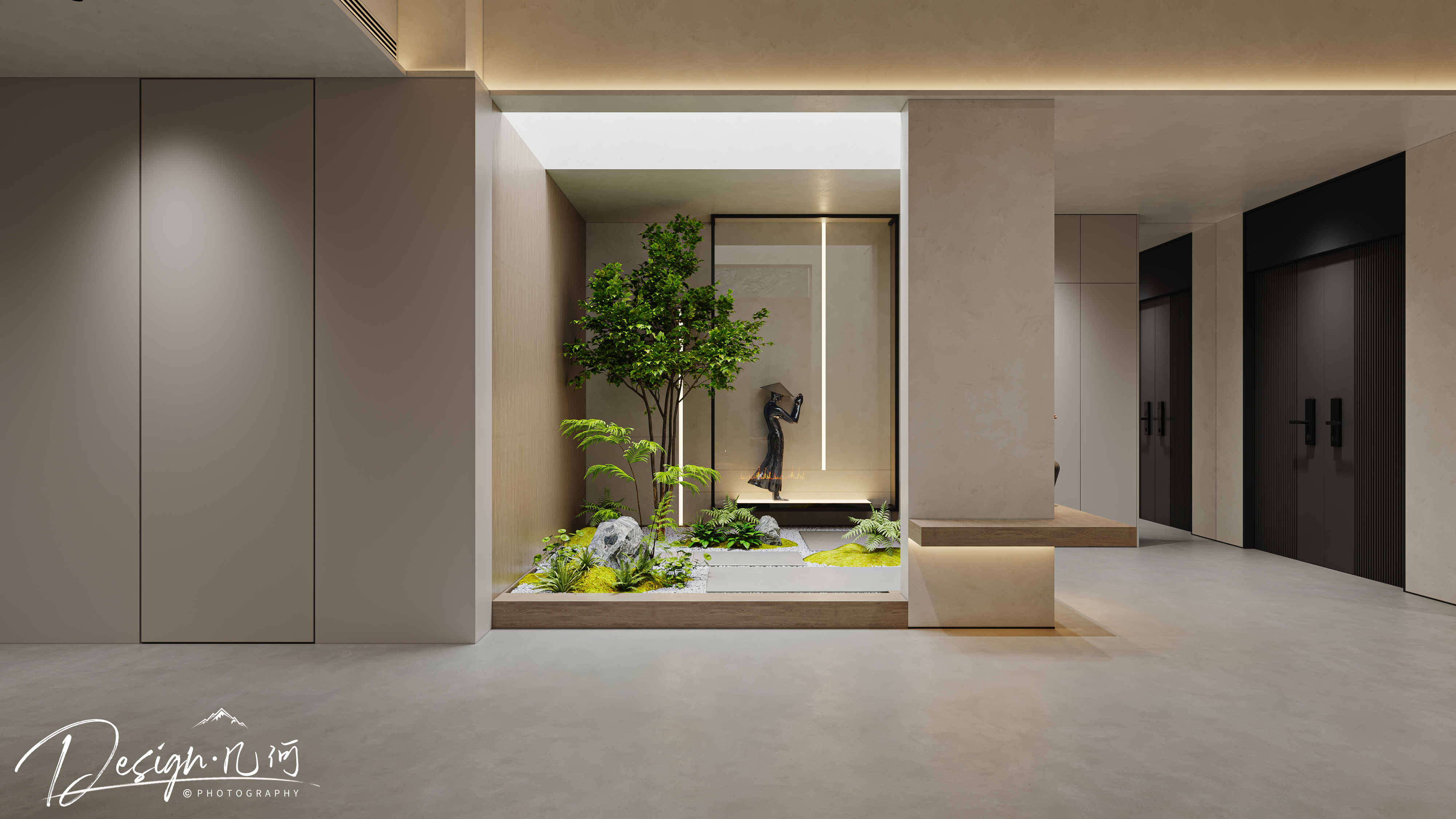 几何空间视觉表现 | 吾悦公馆现代复试客餐厅-9