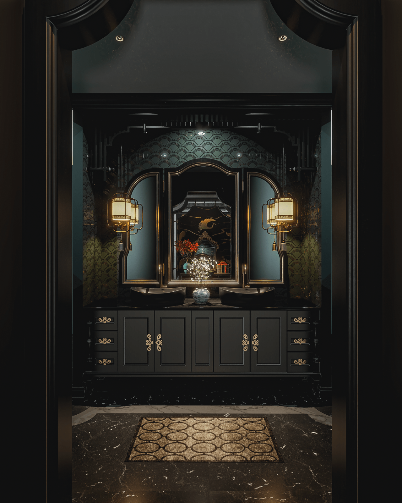 南洋复古风设计-111