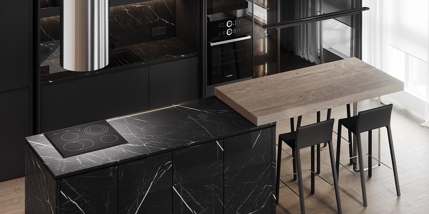 127㎡住宅设计，黑白灰+原木，超有魅力！-8