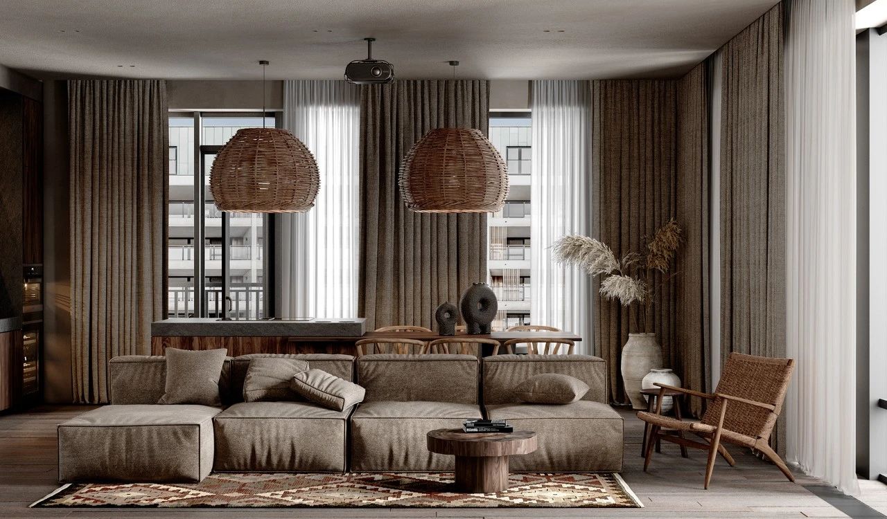 莫斯科侘寂风小公寓-5