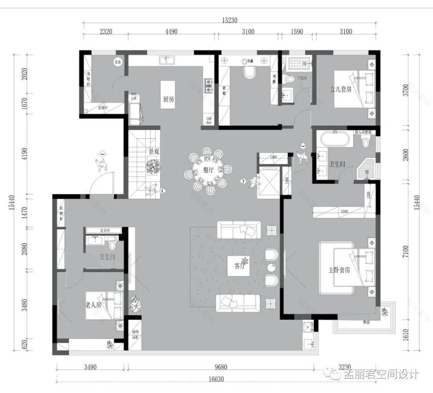 《天煜九峯》楼顶复式豪华住宅设计丨中国淄博-35