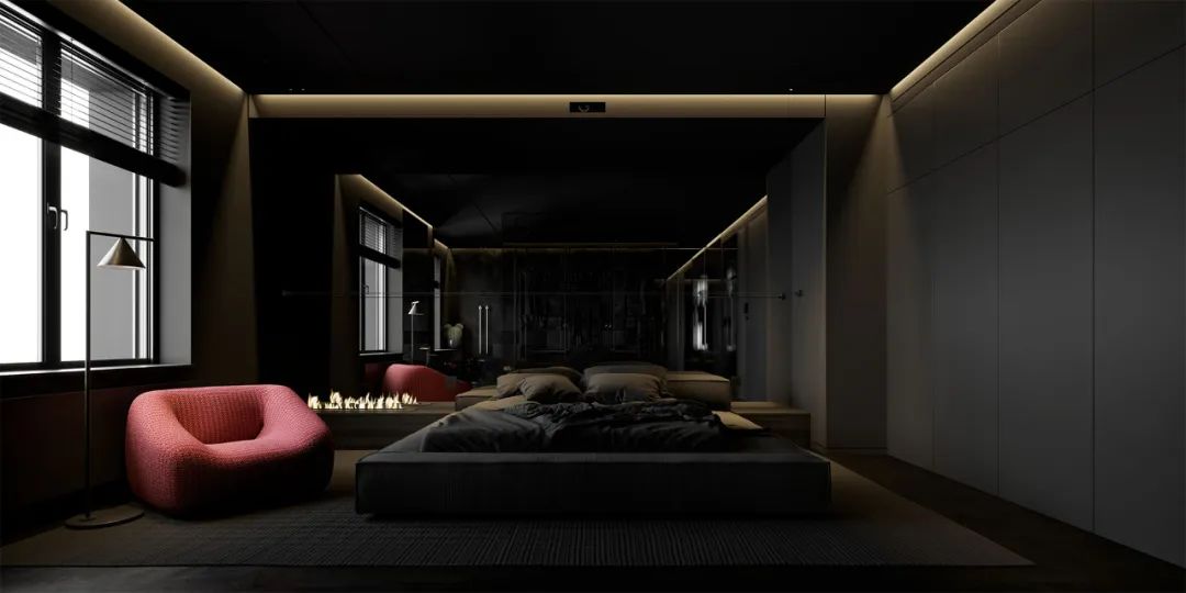 黑色极简主义 · Igor Sirotov 的纯粹空间设计-0