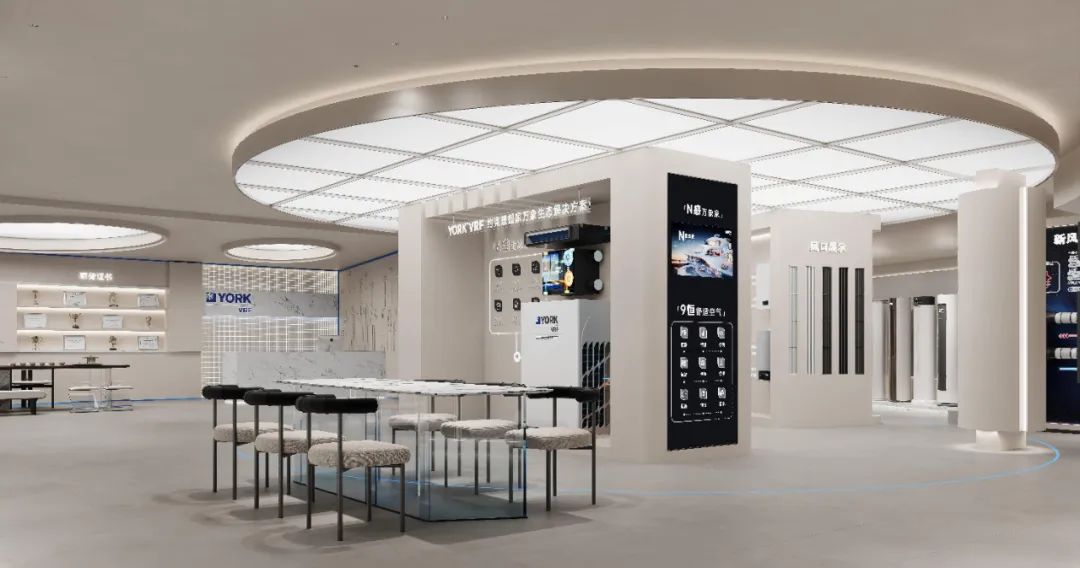 260m²青岛胶州约克VRF中央空调展厅丨周笙笙展厅设计-37