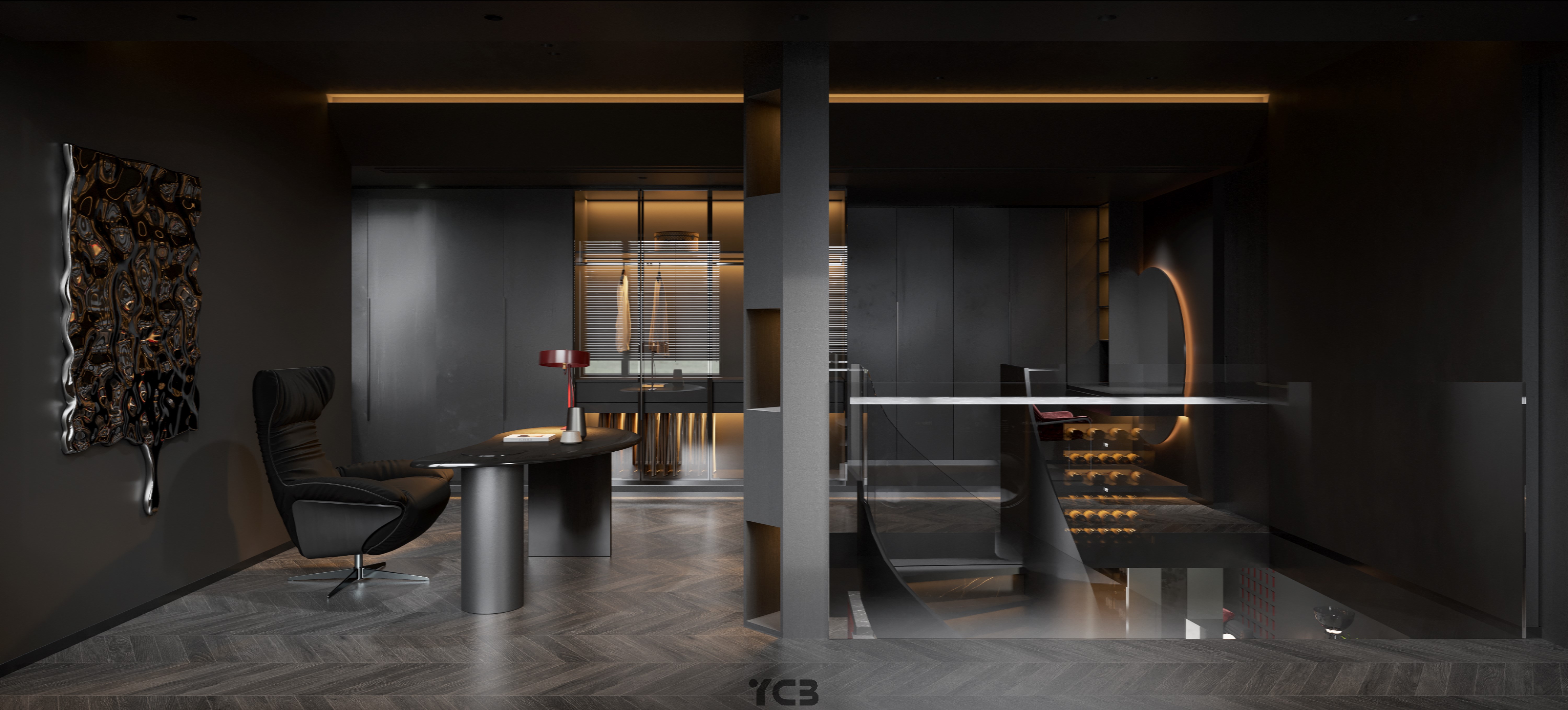 暗黑系斩男风室内设计丨原创帮（设计帮）-2