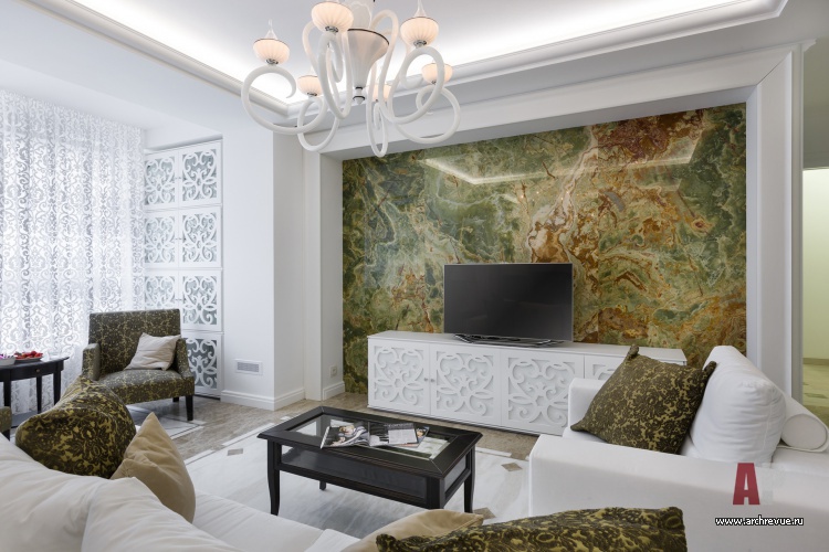 莫斯科中心家庭临时居住的新古典风白色公寓设计丨俄罗斯莫斯科丨库勒金娜·奥尔加,伊万诺娃·叶卡捷琳娜-17