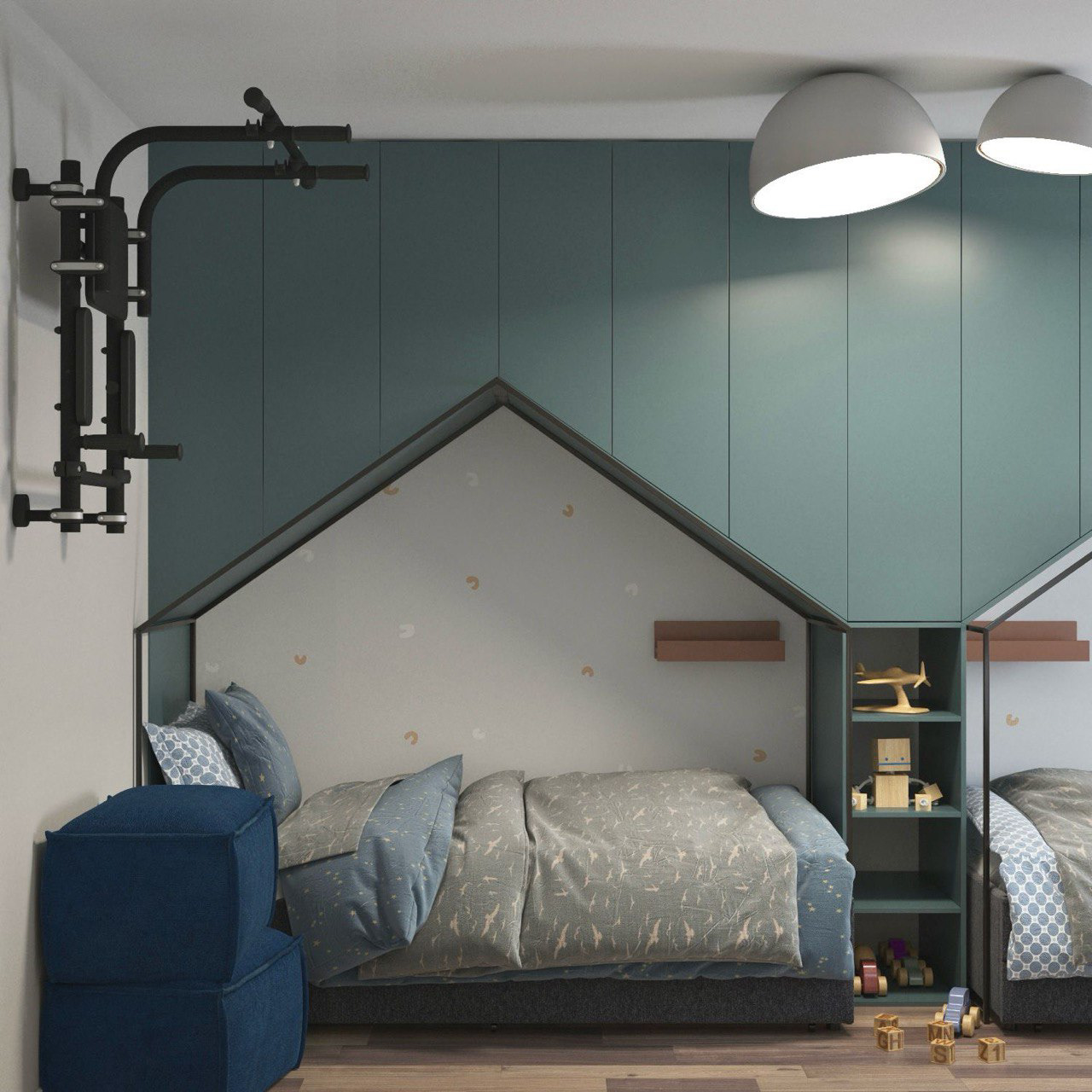 72平方米三居室公寓设计项目-14