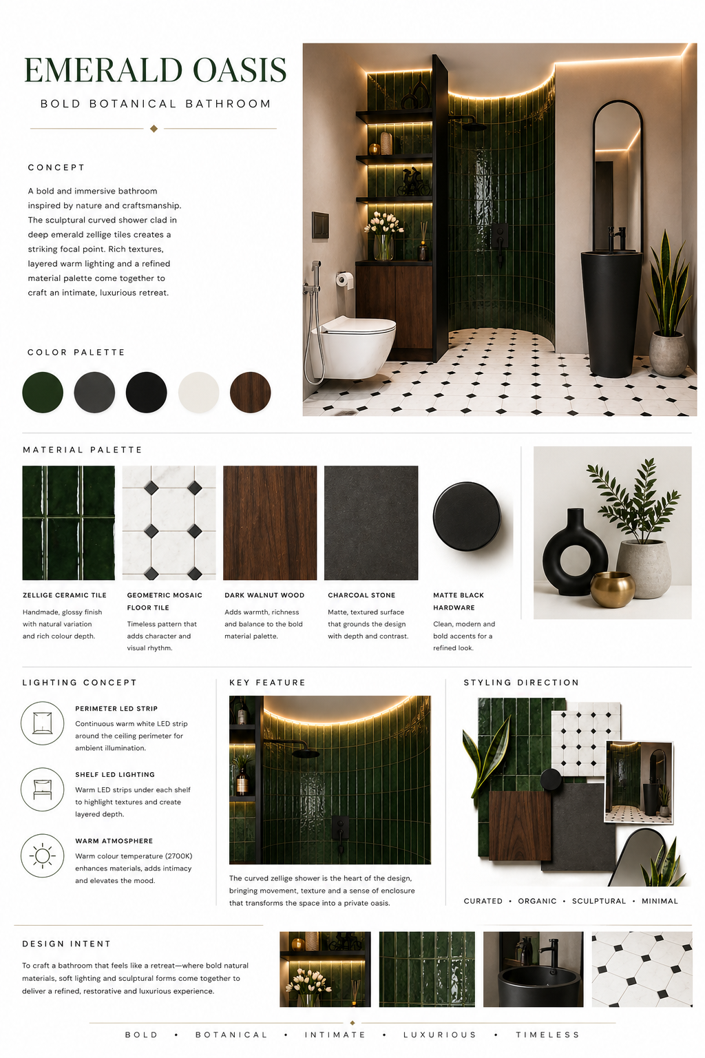Emerald Oasis - A bold botanical bathroom design-0