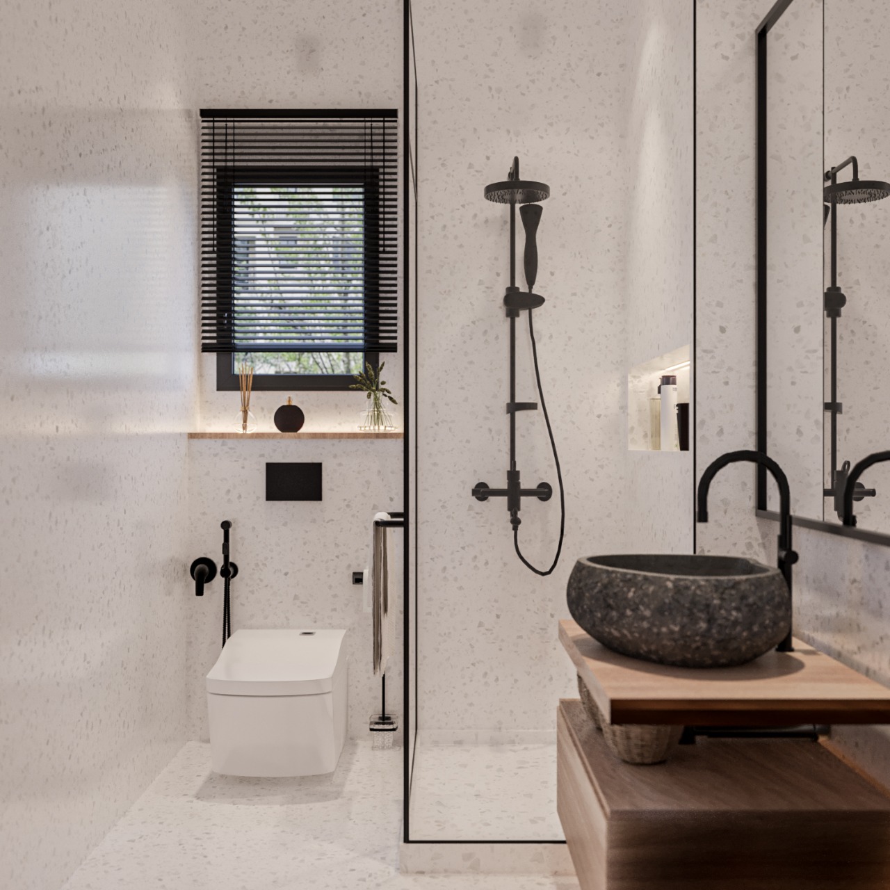 Bedroom & bathroom interior-8