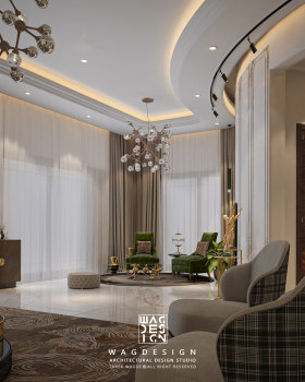 小厅带酒吧座位区丨WAGDESIGN