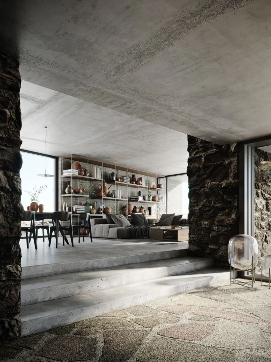 石崖湖畔豪宅丨ParaZodchih studio-60