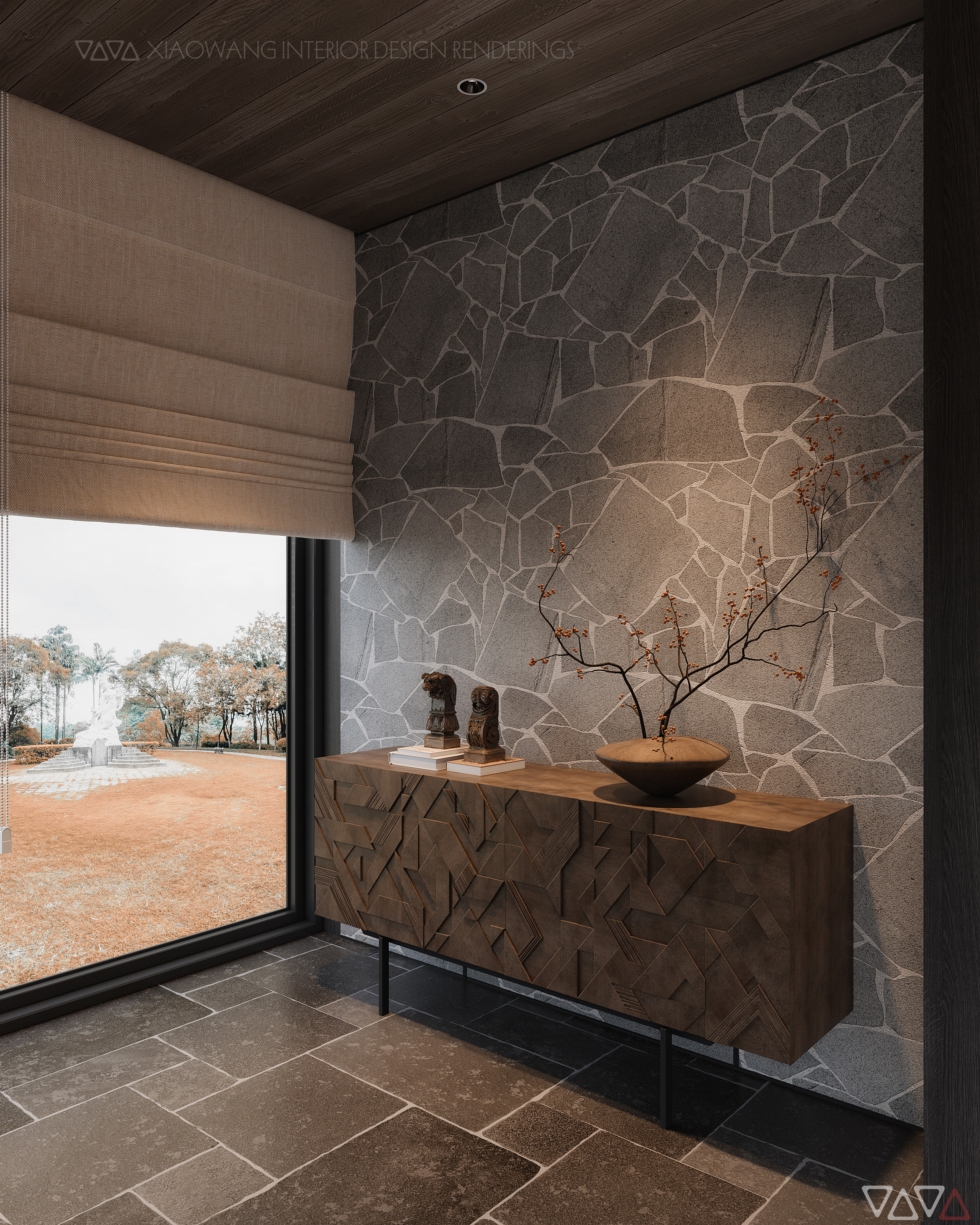 中古风民宿效果图-9