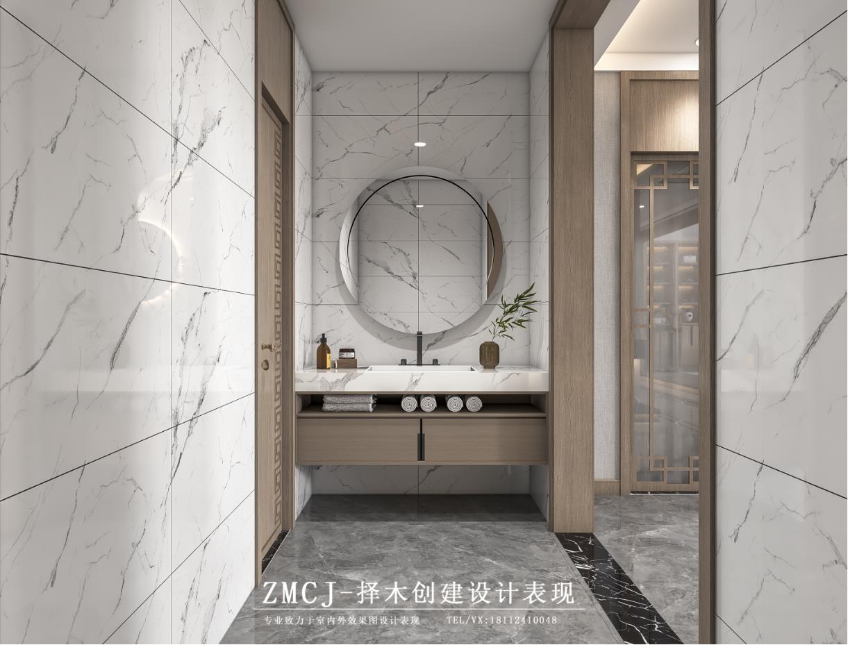 现代轻奢客餐厅大平层设计案例丨择木创建-3