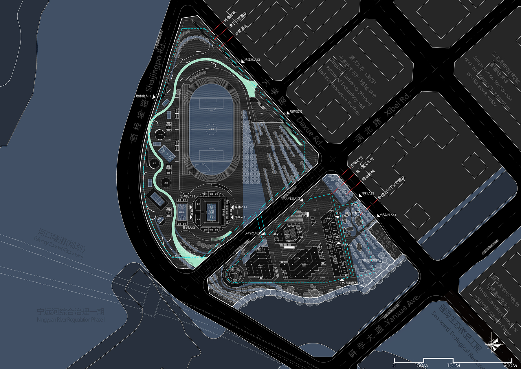汤桦建筑设计一等奖方案：三亚崖州湾科技城文体中心（深海博物馆及体育中心）-56