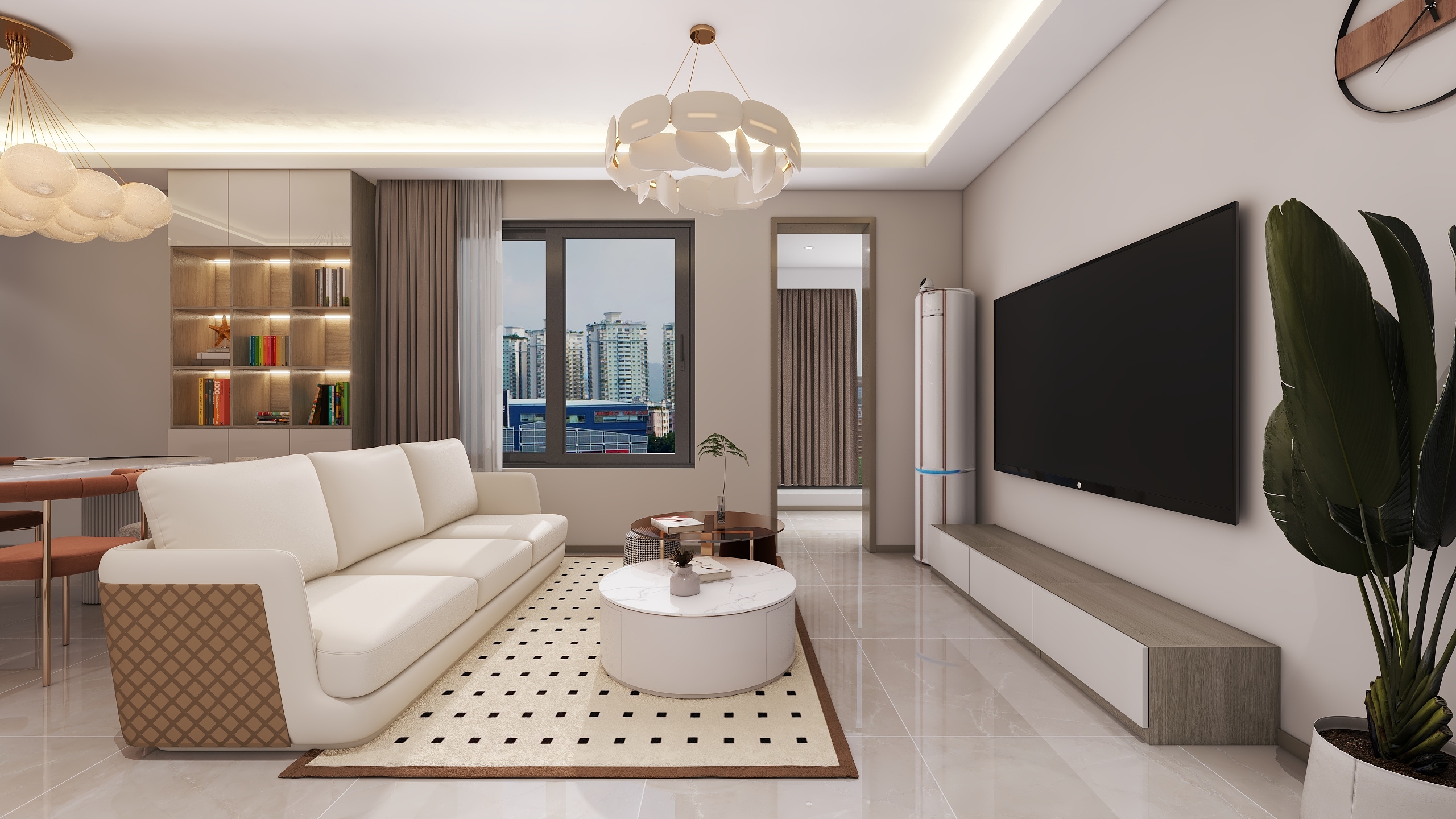 四川成都香瑞楠府（95平方现代简约三居室）-7