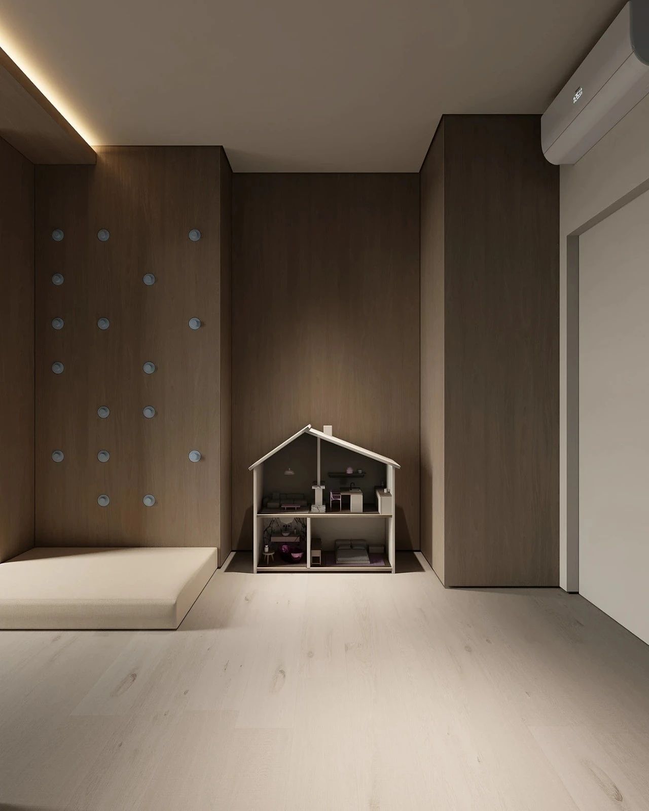 原木系奶油风极简空间loft公寓设计丨URSA STUDIO-70