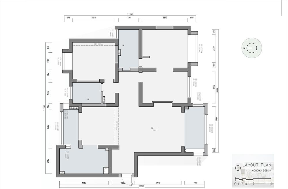 温馨家居平层设计-39