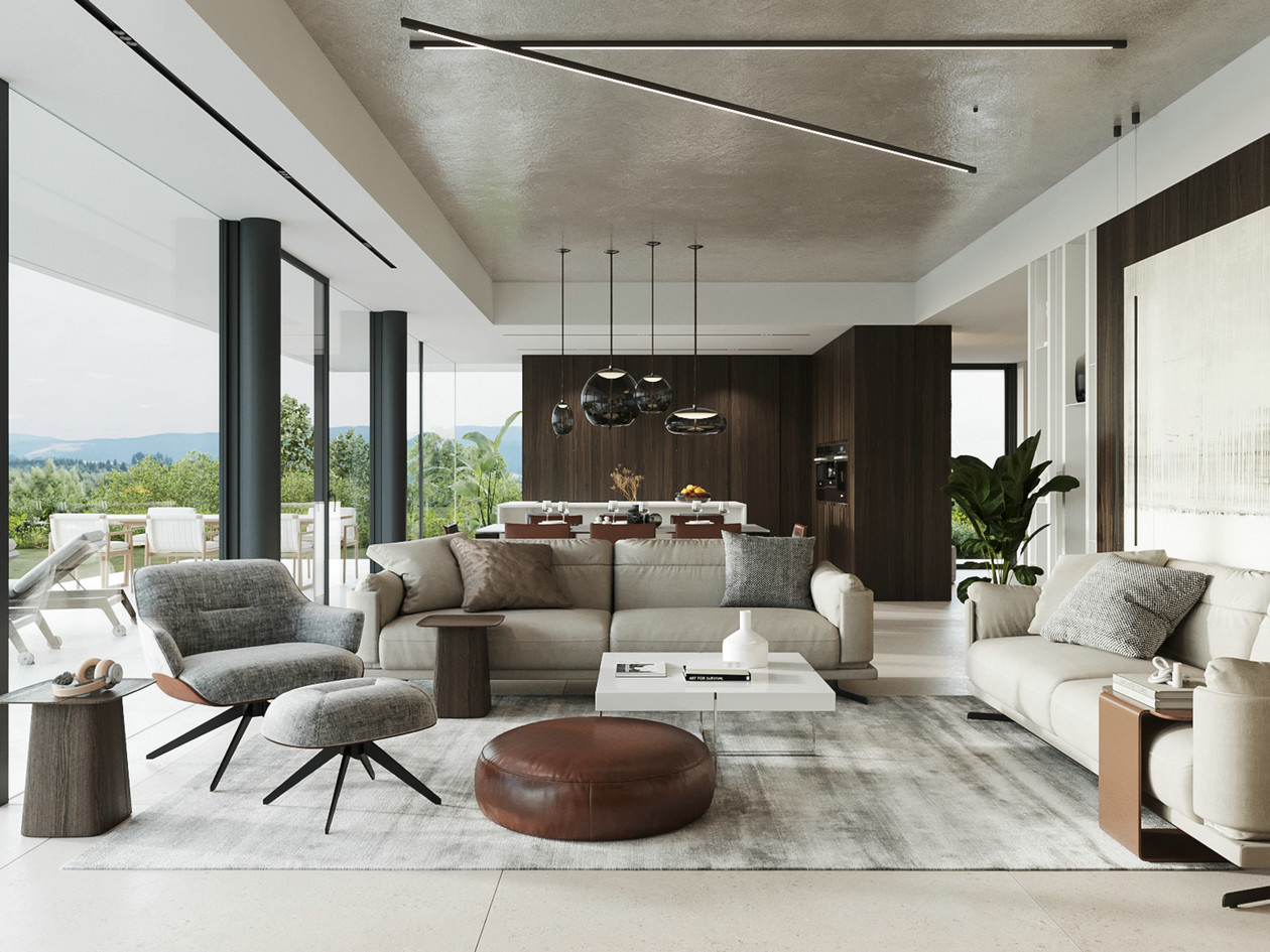 简约风大平层公寓设计-3