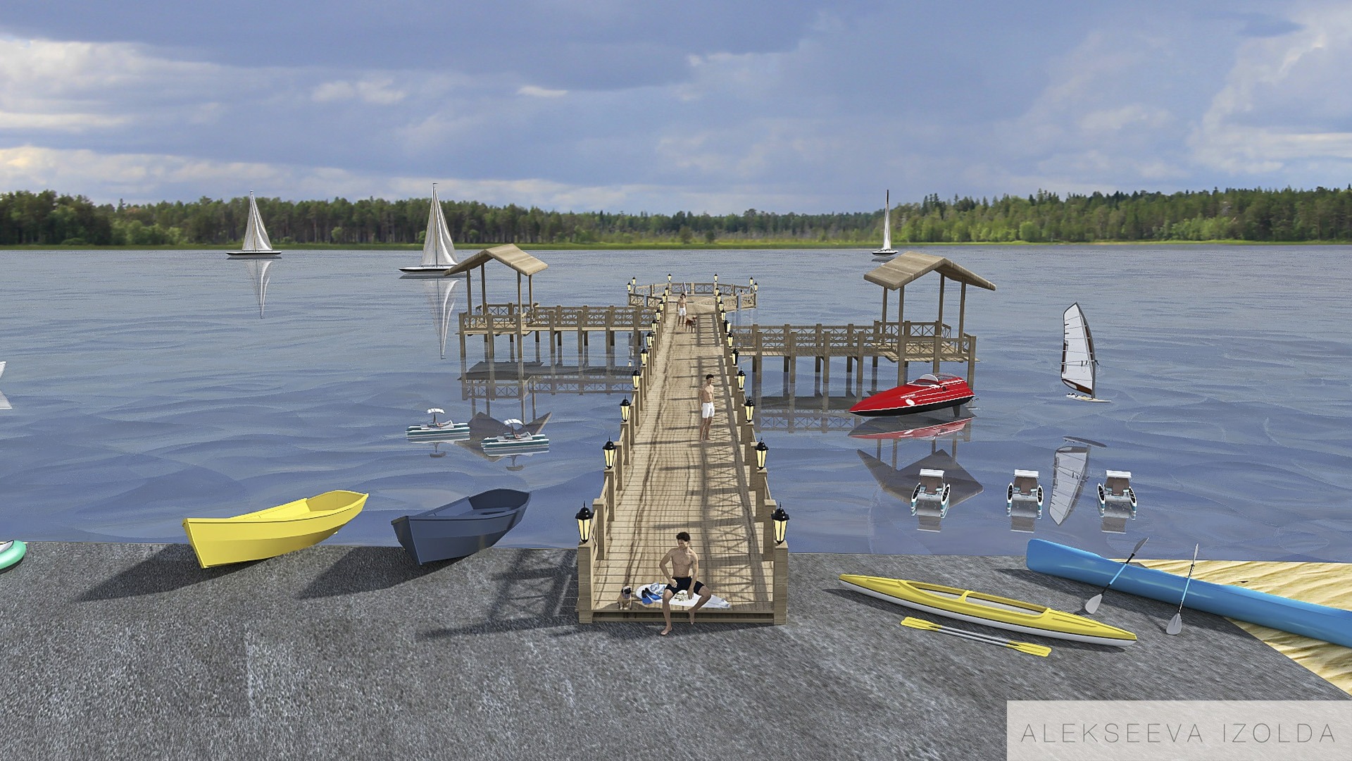 Пляж. Коттеджный поселок "Сердце Вуоксы"-3