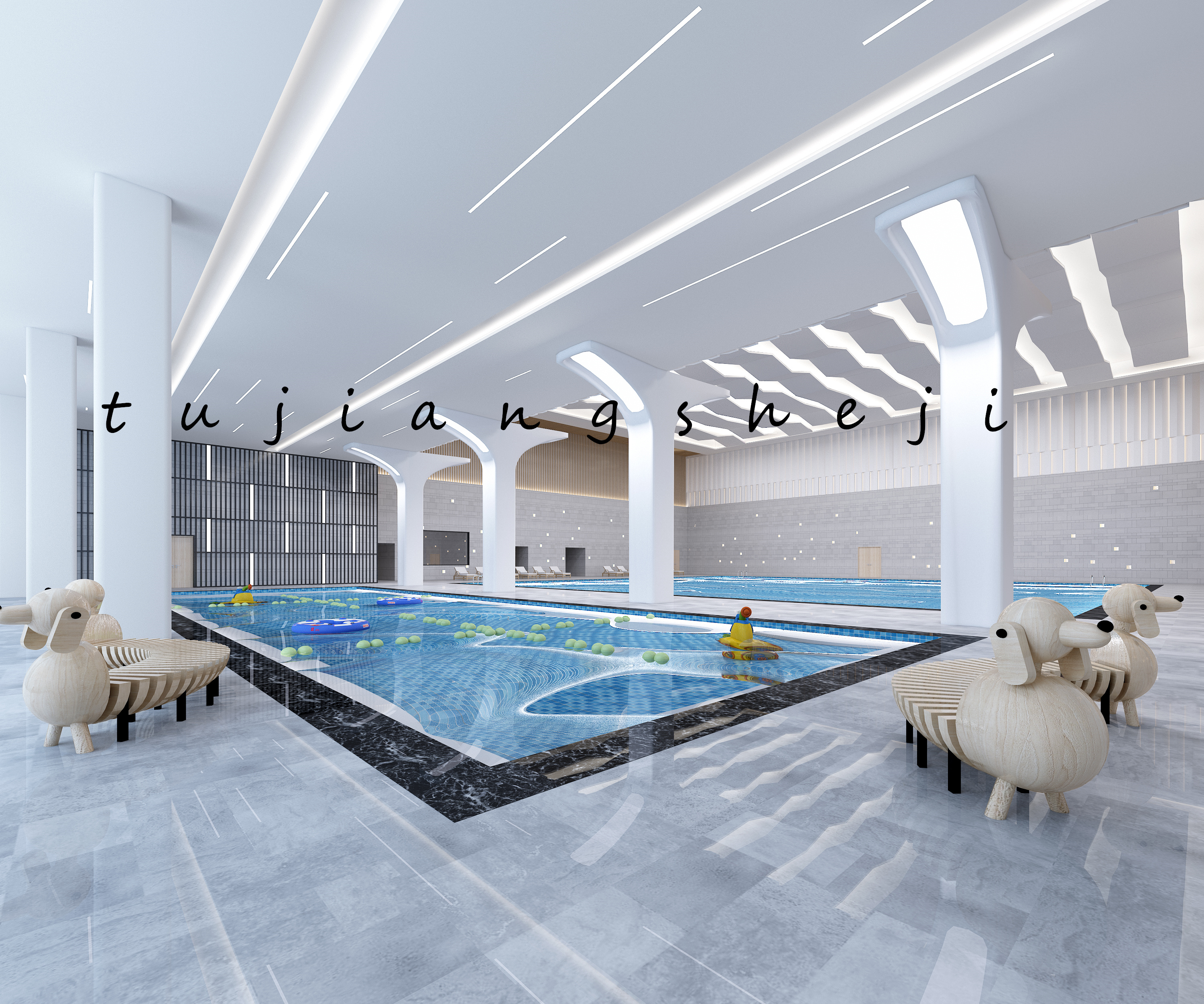 健身会所,瑜伽馆,普拉提运动中心设计-11