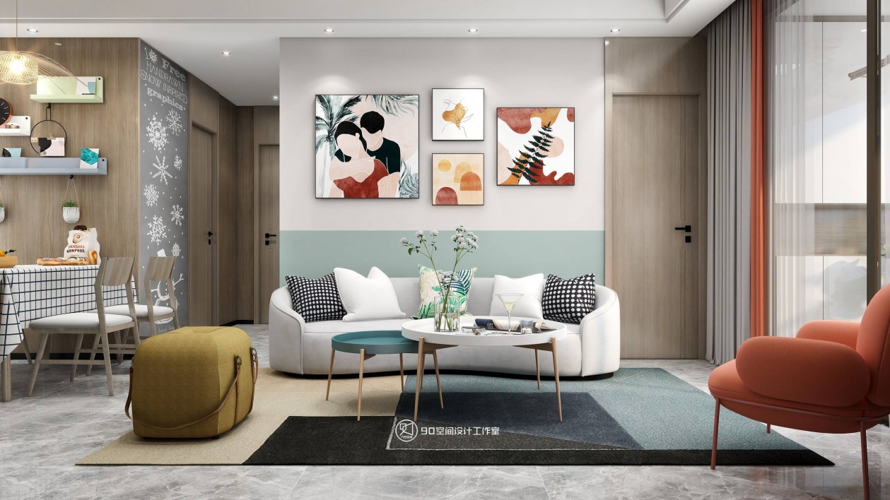 蜜雪冰城北欧风室内设计-10