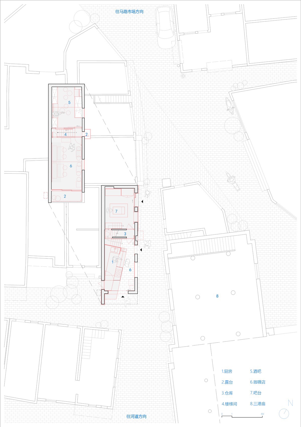 温州菜场的岔路小径 咖喱咖喱+仨井酒吧丨中国温州丨氹边建筑工作室-52