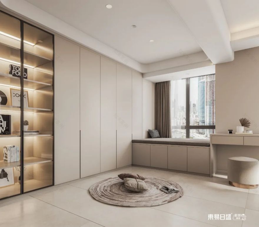 时尚软装+温馨配色,打造200m²现代美居-36