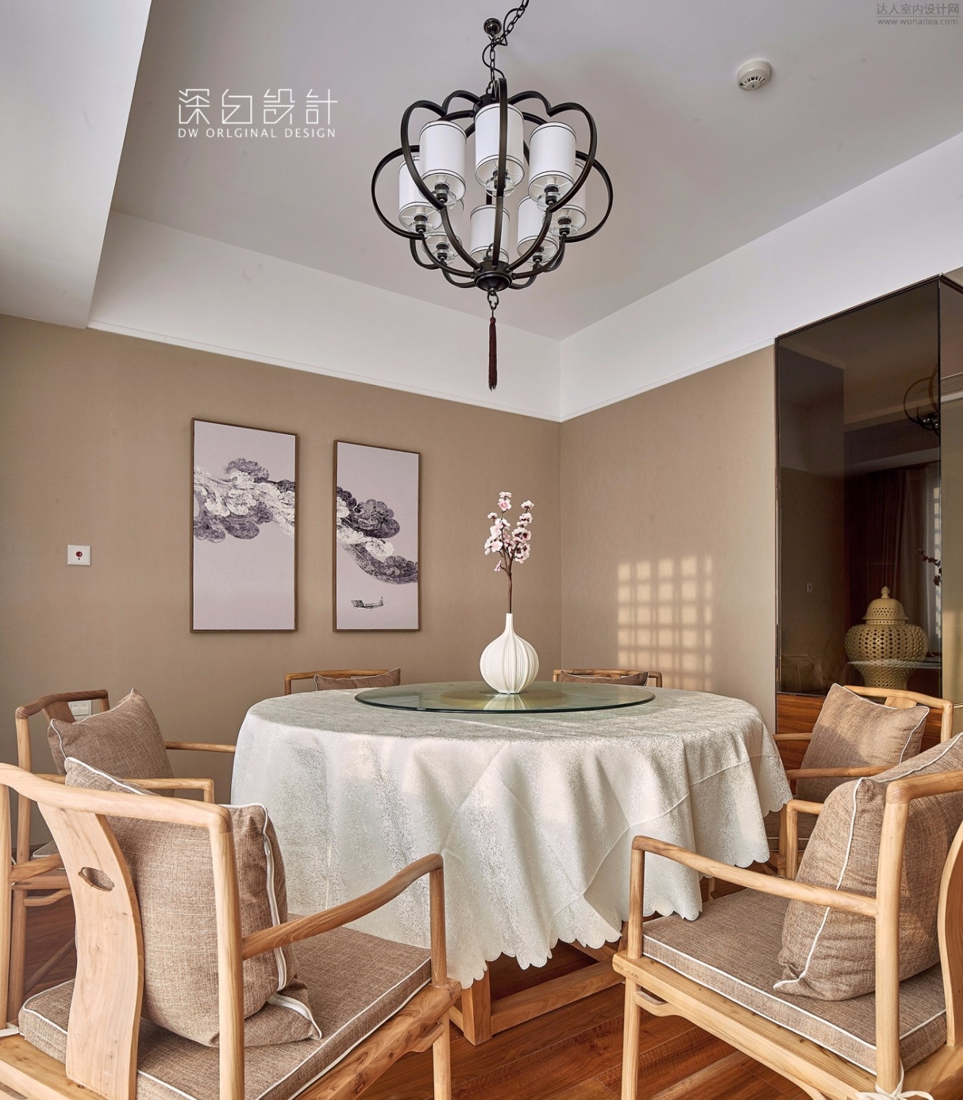 隐·仕——嘉里中心150㎡新中式住宅  深白设计-14