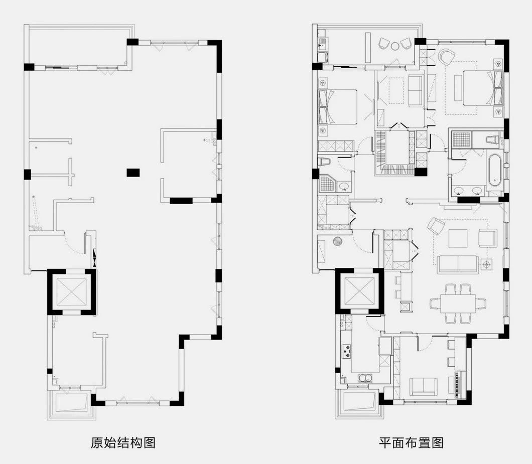 轻奢风邂逅新美式,打造优雅艺术空间-147