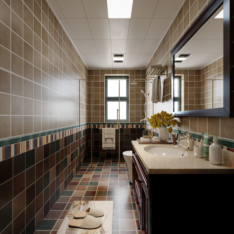 白桦林居美式复古风设计-19